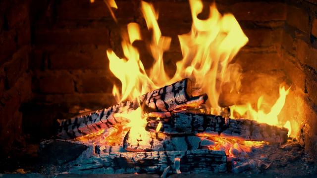 Warm & Cozy Fireplace Ambience 🔥 Relaxing Fireplace on TV 4K UHD & Fire Crackling Sounds 3 Hours смотреть онлайн