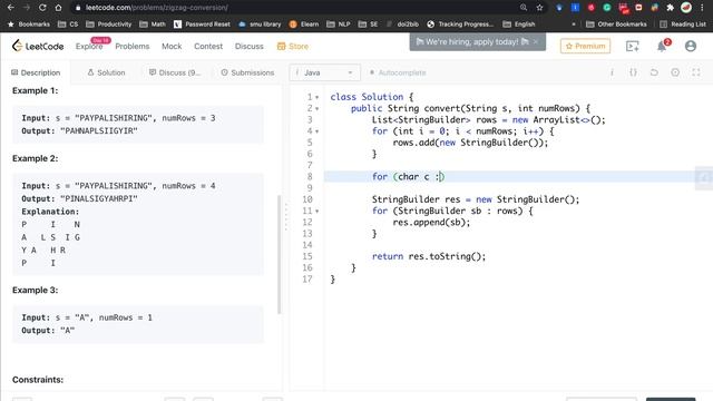 LeetCode 6. ZigZag Conversion Explanation and Solution смотреть онлайн