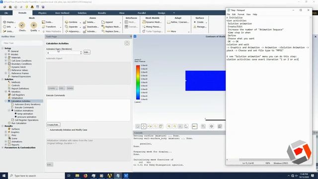 Tutorial Ansys Fluent - How to create (make) scane and video animation from datas running simulatio смотреть онлайн