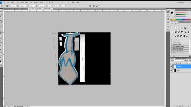 Photoshop: taking the saved Blender texture and adding the sketch to it смотреть онлайн
