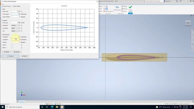 ? NACA 0012 in Autodesk Inventor as ship rudder смотреть онлайн