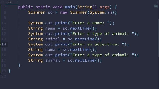 Mad Libs Project - Java Basics 1.9 смотреть онлайн