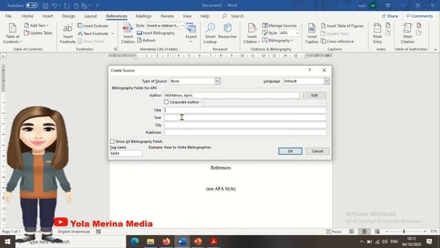 Cara Membuat referensi dengan style APA mengunakan Microsoft Word смотреть онлайн