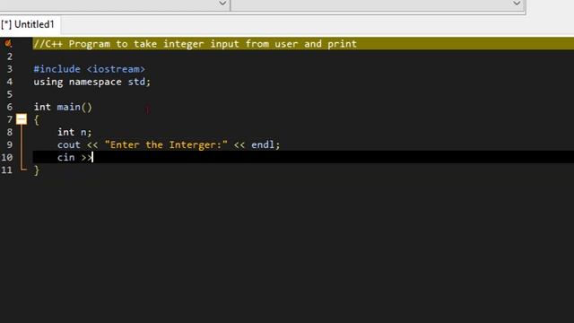 C++ Program to take integer as input from user and print it | Vikas University C++ Tutorial смотреть онлайн
