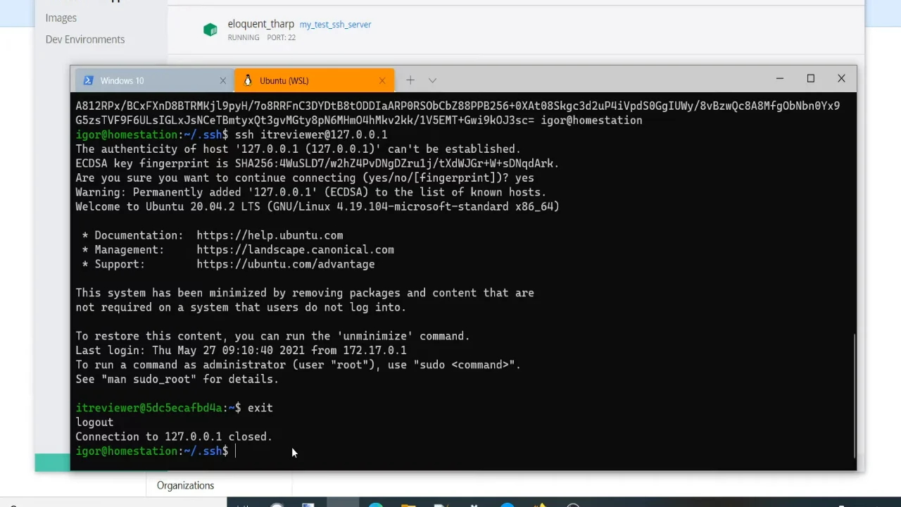 Работа с SSH в Windows 10 и Linux. Генерация ключей смотреть онлайн