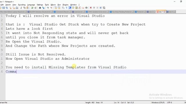 Visual studio hangs on creating a new project || Solved 100% смотреть онлайн