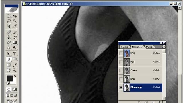 Выделение,создание маски с помощью цветового канала смотреть онлайн