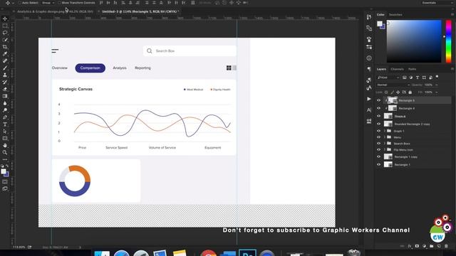 Web ui ux design tutorial in photoshop 2021 - Analytics Dashboard смотреть онлайн