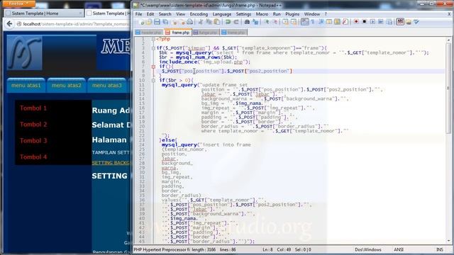 Membuat Sistem Template, 41 2, Frame Penambahan Position Pada CSS, PHP, MySQL, CSS Tutorial Seri смотреть онлайн