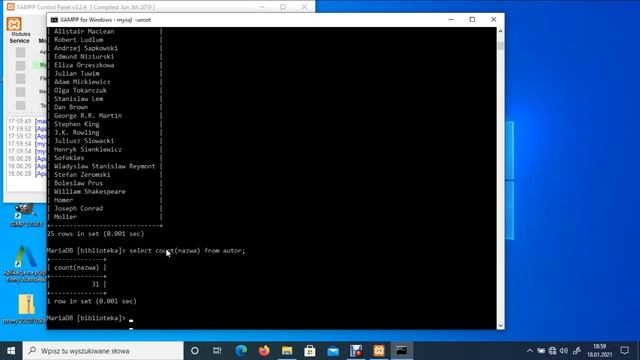 Lekcja 18 Kurs MySQL, baz danych, SQL. Distinct, count, group, order Sortowanie, grupowanie смотреть онлайн