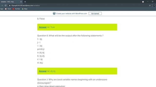 Variables in Python Programming Language (95%+ Prep) смотреть онлайн