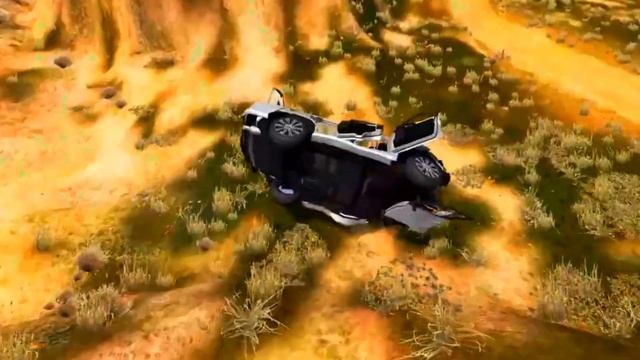 Big & Small Monster Truck vs DANGEROUS ROAD crazy race with a springboard across a bridge смотреть онлайн