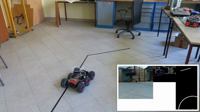 Line following robot car with Raspberry pi, Arduino, camera and OpenCV смотреть онлайн