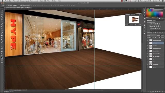 Part 4 - Modifying the shop facade - Photoshop for Interiors смотреть онлайн
