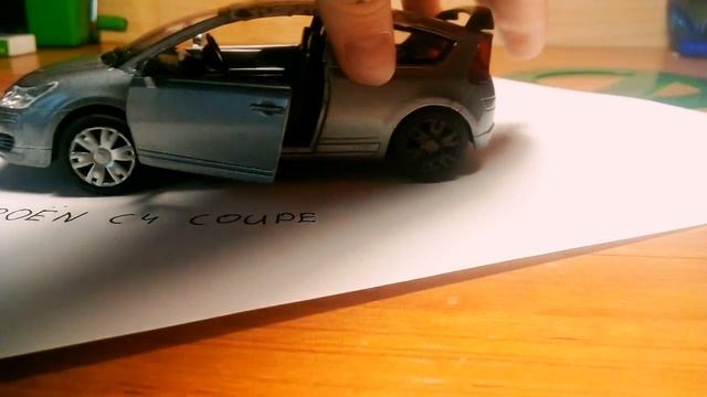 Обзор масштабной модели Citroen C4 Coupe смотреть онлайн