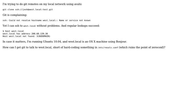 DevOps & SysAdmins: git won't resolve my avahi hostname (2 Solutions!!) смотреть онлайн