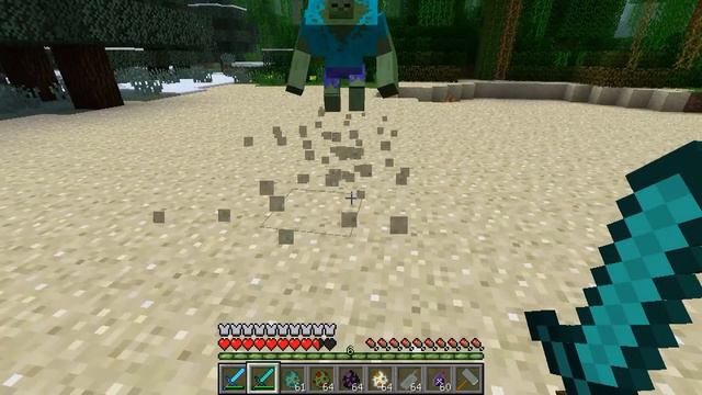 Обзор мода minecraft #4 Мутанты (mutants)+битва зомби-халков)