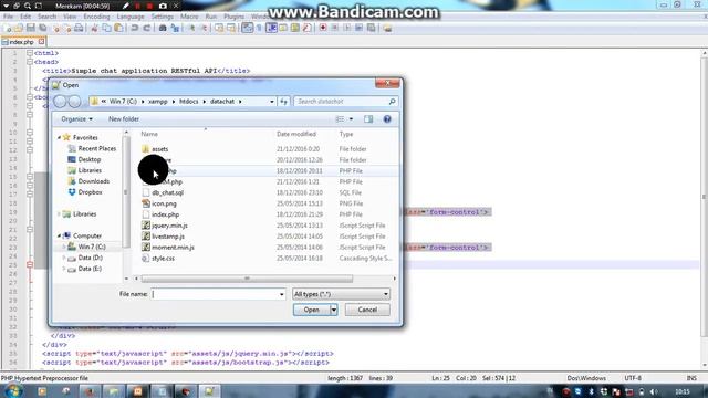 Simple Chat application with Php, and MySql смотреть онлайн