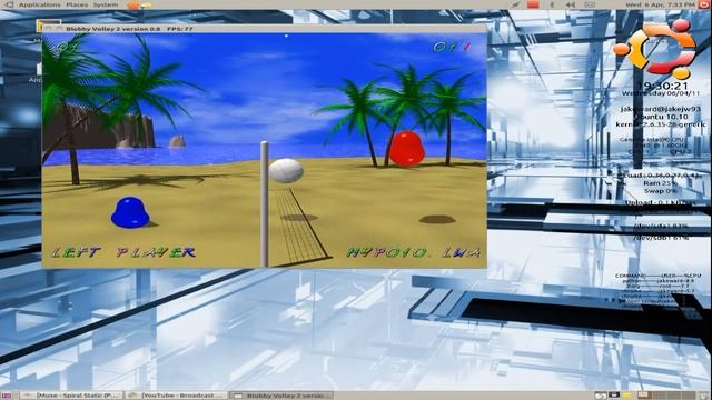 Native Linux Game : Blobby Volley смотреть онлайн