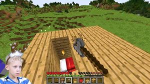 ВЫЖИВАНИЕ С ПАПОЙ В МАЙНКРАФТЕ Выживание Первый день Minecraft