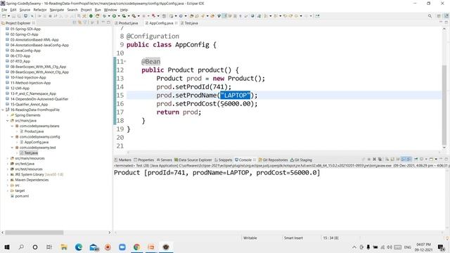 Spring Framework(Core) Tutorials || session -15 Load Values From Properties File || by Swamy Masn смотреть онлайн