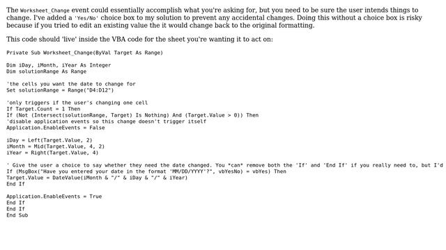 How to set date format when manually inserting date on excel, without changing regional settings? смотреть онлайн