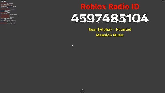 Bear (Alpha) - Haunted Mansion Music Roblox Code смотреть онлайн