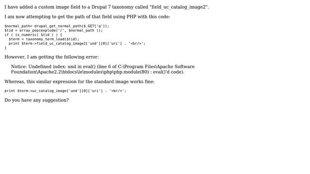 Drupal: Unable to Retrieve Custom Taxonomy Fields Using PHP смотреть онлайн