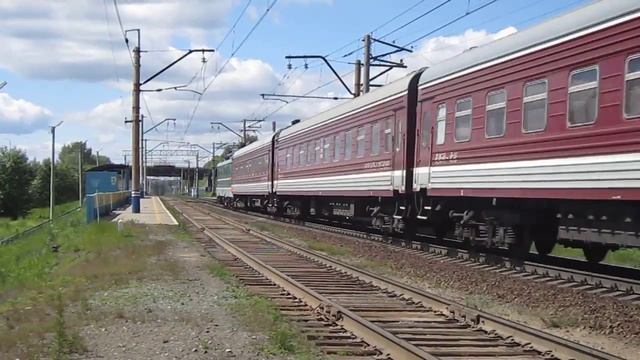 ЧС2-616 с поездом Москва-Пекин смотреть онлайн