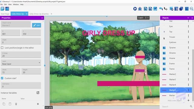 How to make a DRAG AND DROP DRESS UP GAME from SCRATCH in GDEVELOP 5 смотреть онлайн