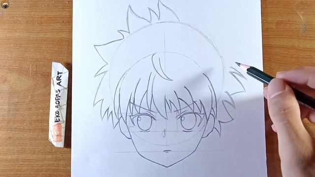 how to draw killua zoldyck - hunter x hunter | cara gambar anime смотреть онлайн