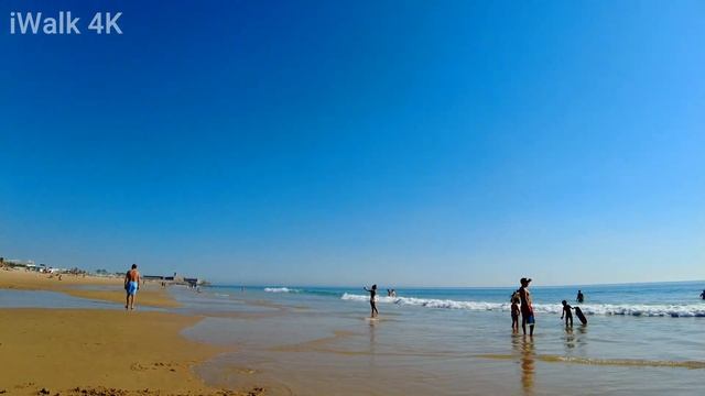 4K Praia de Carcavelos Beach Walk - Cascais Beaches Portugal смотреть онлайн
