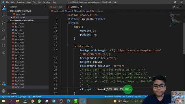 CSS: Let's learn Clip Path in CSS | Web Development Tutorial: part-32 смотреть онлайн