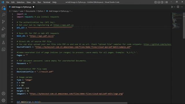How to Add Images to Existing PDF using PDF.co Web API in Python смотреть онлайн