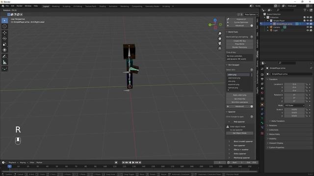 How To Import Minecraft Characters In To Blender #blender3d смотреть онлайн
