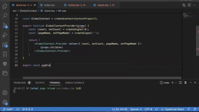 SolidJS Context API смотреть онлайн