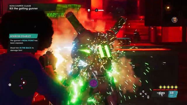 Saints Row 2022 | Gatling Gunner ( Marshall Miniboss ) walkthrough смотреть онлайн