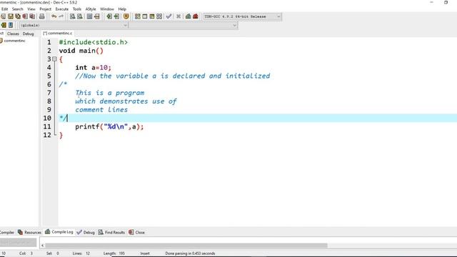 Comment lines in programming C | C++ | Java | Python | C# Tutorial смотреть онлайн
