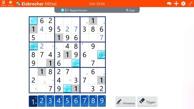 Sudoku Ice Breaker - Medium | Sep 21, 2020 | Goal: Solve 7 ice blocks in no more than 14 moves смотреть онлайн