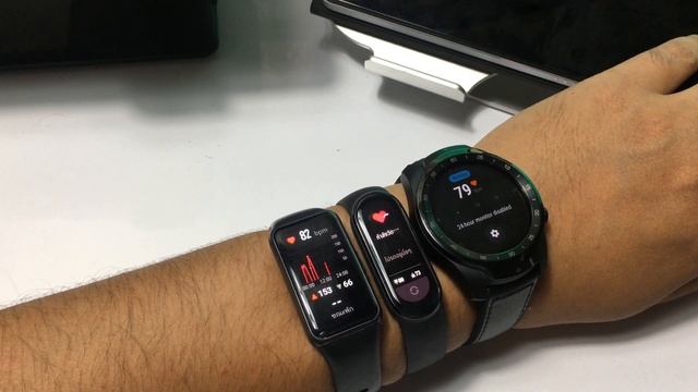 Huawei Band 6 Vs. Mi Band 6 Vs. Ticwatch Pro 2020 (Heart Rate) วัดอัตราการเต้นหัวใจ смотреть онлайн