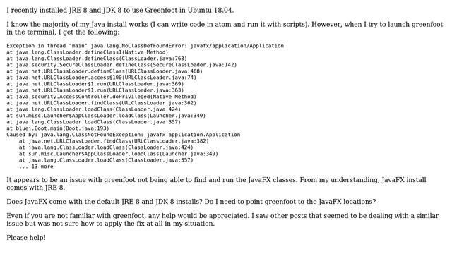 JavaFX Application (JDK and JRE 8) Issue Greenfoot Ubuntu 18.04 смотреть онлайн