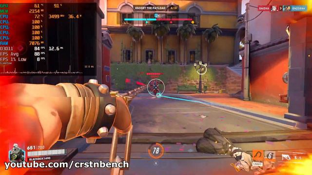 Intel Core i3-4150 \ GeForce GTX 1050 Ti \ Overwatch 2 \ @1080p high settings (8GB RAM) смотреть онлайн