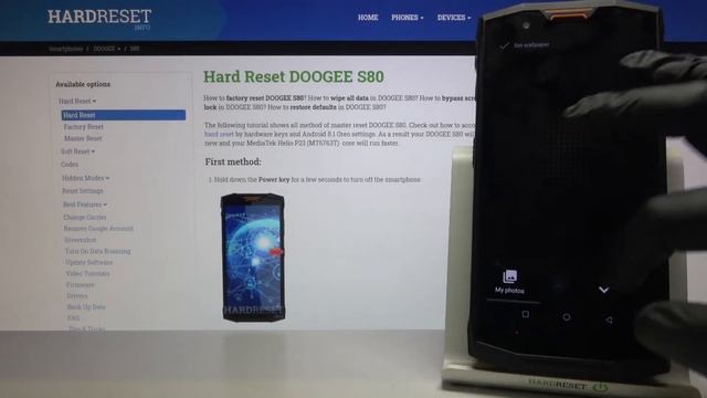 Как поменять обои на телефоне Doogee S80 / Смена обоев на телефоне Doogee S80 смотреть онлайн