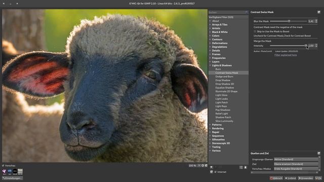 Superfilter GMIC – Contrast Swiss Mask – in Gimp 2.10.10 смотреть онлайн