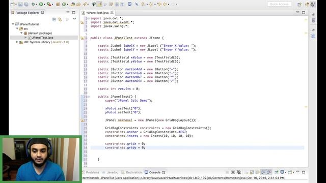 Java Tutorial 4.1: JPanel Math User Input смотреть онлайн