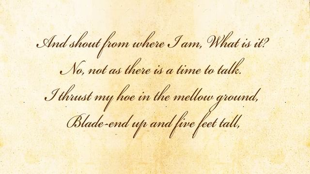 A Time To Talk by Robert Frost - Poetry Reading смотреть онлайн