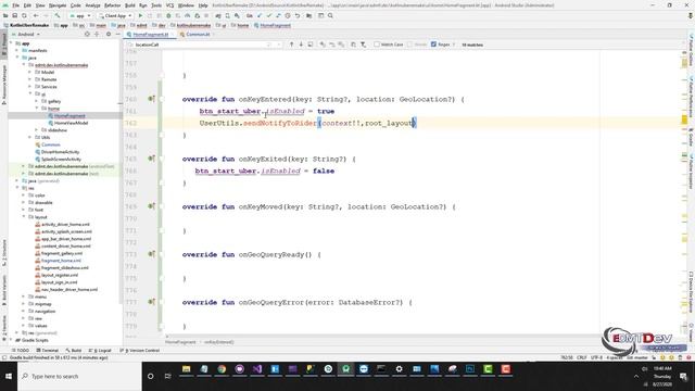 Kotlin Android Tutorial - New Uber Clone #35 Driver App Notify Arrived смотреть онлайн