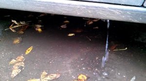 Opel Astra H слив воды из порога