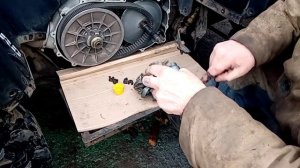 Смазка втулки вариатора  а тв 600