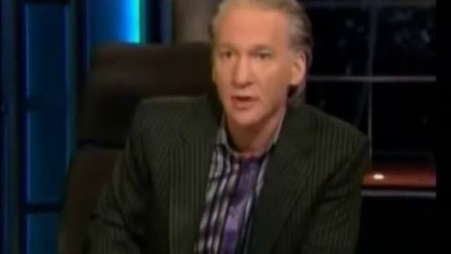 Hitchens flips off Maher's morons смотреть онлайн